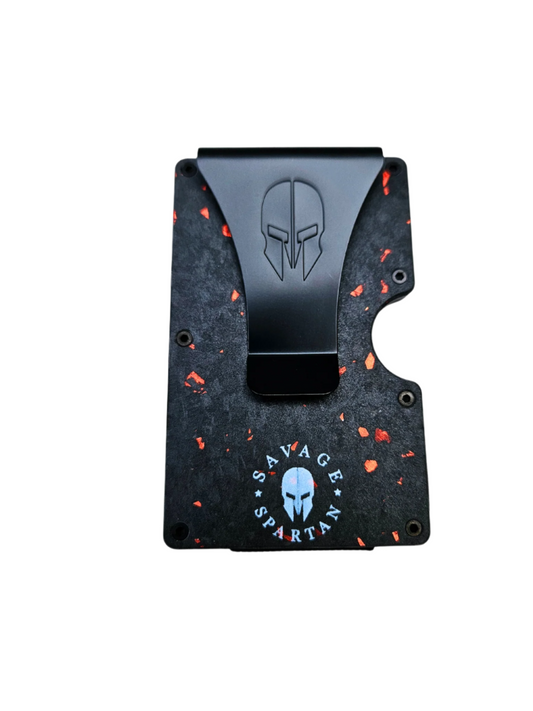 Tactical Wallet - Limited Edition Red Carbon Fiber Black