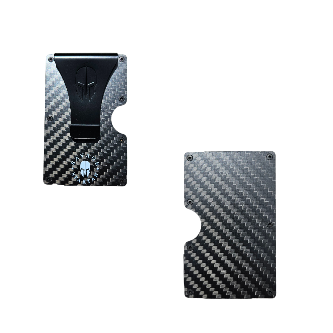 Savage Spartan Minimalist Carbon Fiber Wallet