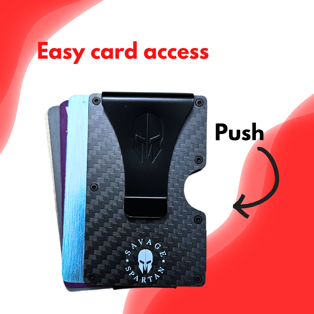 Savage Spartan Minimalist Carbon Fiber Wallet