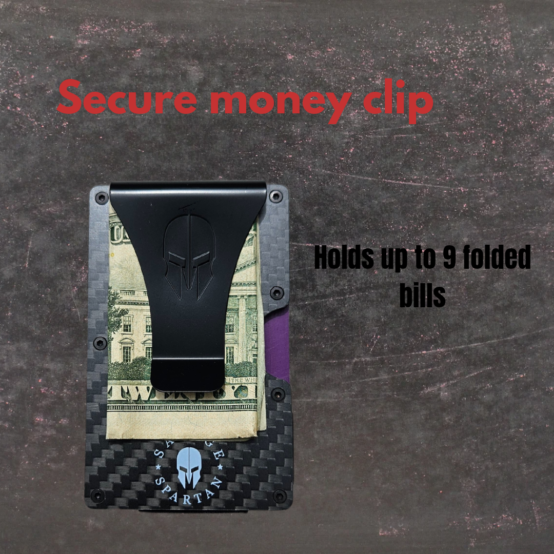 Savage Spartan Minimalist Carbon Fiber Wallet