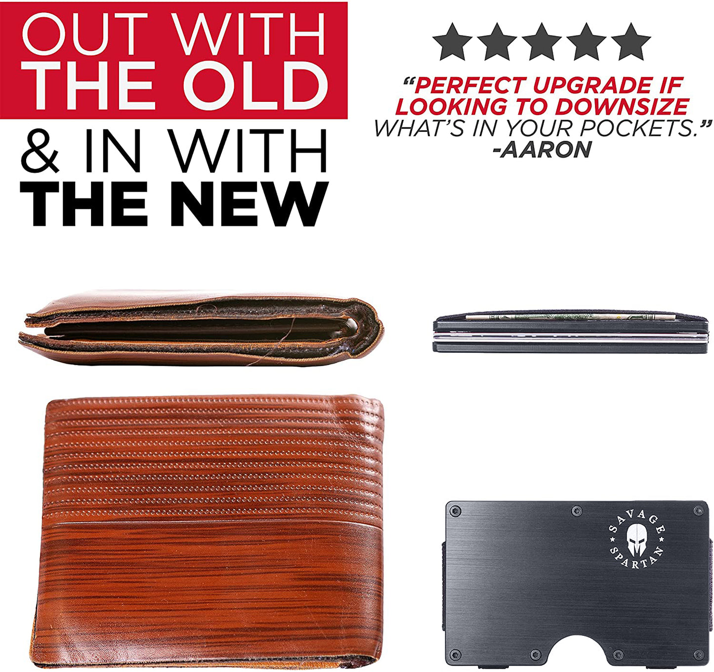 Gunmetal Tactical Wallet - with Cash Strap