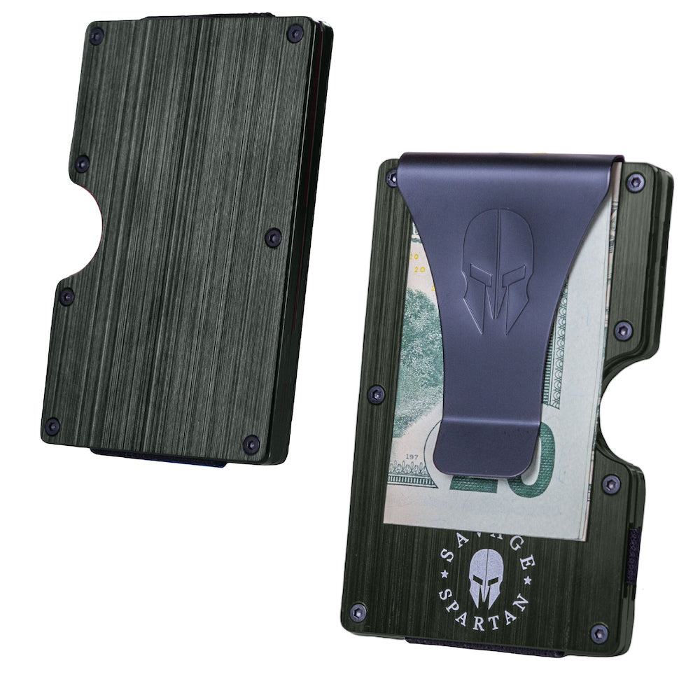 The savage spartan wallet is an inexpensive ridge wallet alternative with the same great metal design