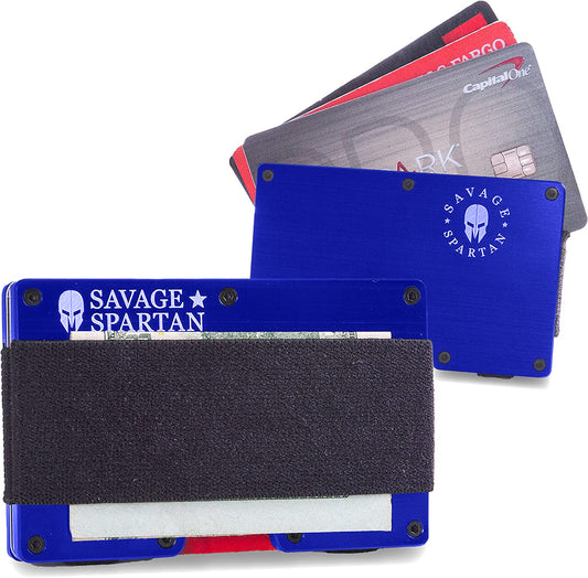 Blue Tactical Wallet - with Cash Strap