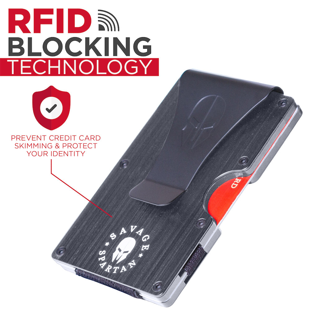 Gunmetal Aluminum RFID-Blocking Wallet | Savage Spartan