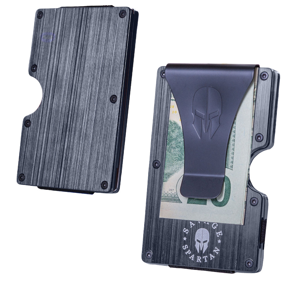 Gunmetal Aluminum RFID-Blocking Wallet